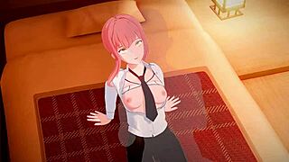 Miss Makima, moan louder as I penetrate you deep!