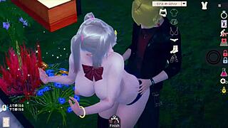 Blonde Big Tits JK AI Girl Erotic Play