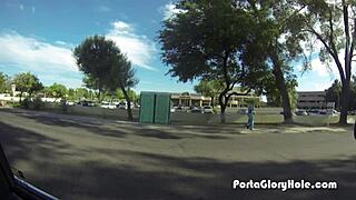 Gloryhole Redhead Mouth Pumped Full Of Cum!