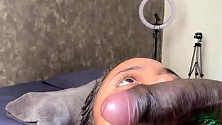Well endowed partner forces nipple and deepthroat game on amateur couple