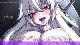 Booette gives jerk off instructions with cum eating in anime style