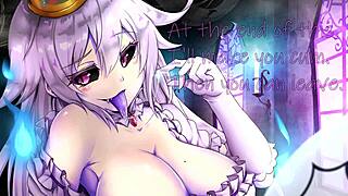 Booette gives jerk off instructions with cum eating in anime style