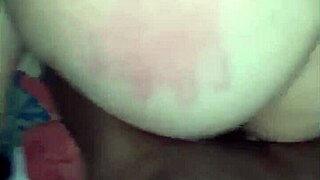 White girl moans during rough doggystyle creampie session