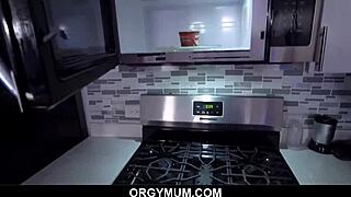 Stepmom Alix Lynx Caught Masturbating, Gives Blowjob