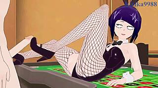 Mitsuki Bakugo and Kyoka Jiro and Izuku Midoriya in Bunny Girl Intense Sex - My Hero Academia Hentai