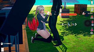 hentai anime turns sensual massage into steamy handjob