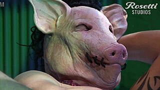 Strapon Arschfick F�r Perverse Sau