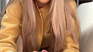 pretty woman gives handjob to her friend amelie dubon