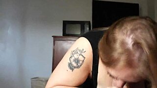 Blonde BBW Sucks and Swallows with Surprising Skill