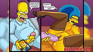 Julehentai-gave, deler kone med tiggere i Simptoons