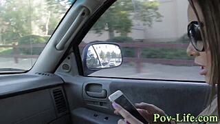 pov teen babe gets mouth filled with hot cum