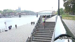 natural cutie sucks cock in pov, gets wet pussy plowed.