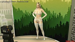 Hermosa Mujer Recién Casada Follada En Sesión De Fotos Al Lado De Su Marido Cornudo