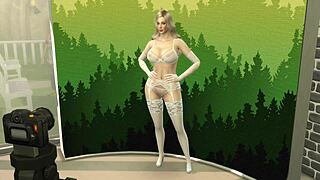 Hermosa Mujer Recién Casada Follada En Sesión De Fotos Al Lado De Su Marido Cornudo