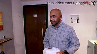 delivering lunch but kiara hot bent over for blowjob