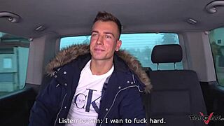 European babe loves backseat sex and is given an underwhelming end