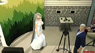 Hermosa Mujer Recién Casada Follada En Sesión De Fotos Al Lado De Su Marido Cornudo