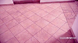 Linda Moretti gets blowjob and doggystyle at work.