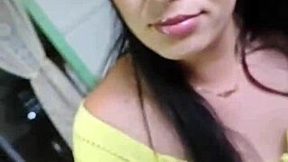 Sexy wife sucks her little friend