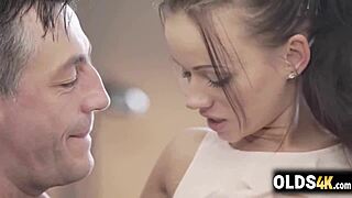 old dude licks tina walker's shaved pussy