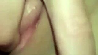 Milf shows off with finger in tight ass for me