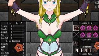 Naked elf training: snitch or face lewd consequences in 3D porn game