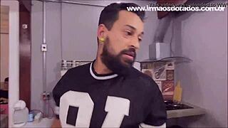 Brazilian cousin fucks uncle bareback in family gathering