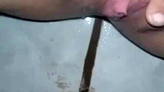 Milf shows off with finger in tight ass for me