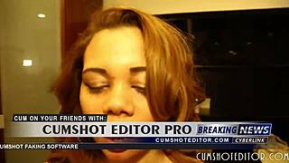 young chubby latina slut drains cock!