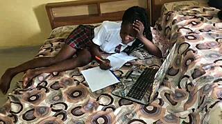 Massive BBC Fucks Teen with Deep Creampie