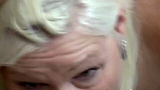 Granny Titfucks and Rides Black Cock with Wild Passion