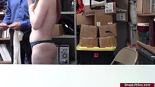 old officer fucks redhead's pierced pussy