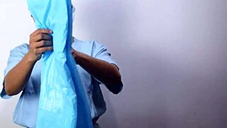 Tingle your spine with latex gloves in a sexual clinic play environment