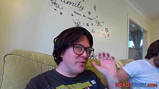 Leeds Geek Tricked Into Sucking By Big Brit Beauty