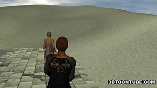 3D Cartoon Babe Performs 69 Blowjob Before Outdoor Hardcore Sex