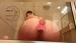 Pussy Dripping Wet from Anal Ass Fingering, Dildo, and Assfucking in Shower POV