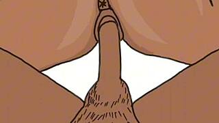 African couple continues their passionate drawing session in part 2