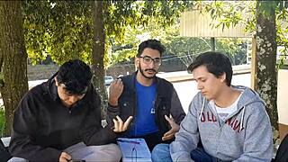 Group Scene with Madera, Petter, Wood, Garcia, Teixeira, Ribeiro, Portugues, Gabriel, Pedro, Guilherme, Daniel