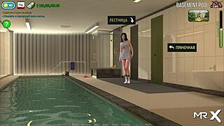 he asks her to strip, revealing her love for his cock in this hentai game.