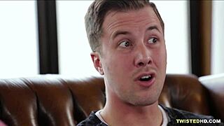 blonde cheats riding shaved pussy in voyeur scene