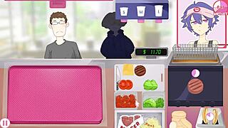Femboy burgers in hentai games adventure.