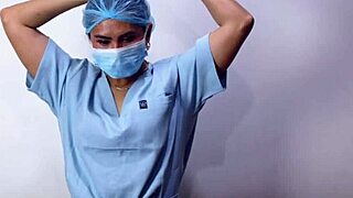 Tingle your spine with latex gloves in a sexual clinic play environment