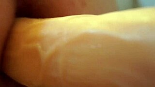 Every lover of shemale amateur should watch how she got her ass prepared with dildo