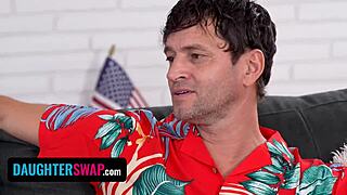 labor day bbq explodes into step-daughter foursome orgy at daughterswap