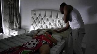 Descriptive scene of hands on pussy and penis in mouth as stepfather fucks deliciously in homemade latina teen setup