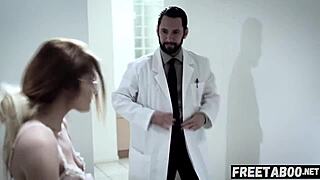 Nerdy Teen Adria Rae in Glasses TRICKED by Creepy Doctor - FULL MOVIE on FreeTaboo.net