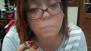 BBW Tina Snua’s smoky early morning smoking and coughing scene
