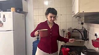 Blonde Brazilian Prepares Morning Coffee The Way You Like