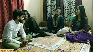 Hot Indian Aunties swap scandalous sex for amateur threesome with the anal…