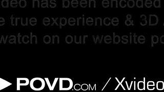 povd bubbly girl interacts with casting dick in pov style